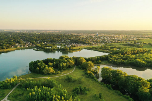 Aerial Photo of Ada Hayden