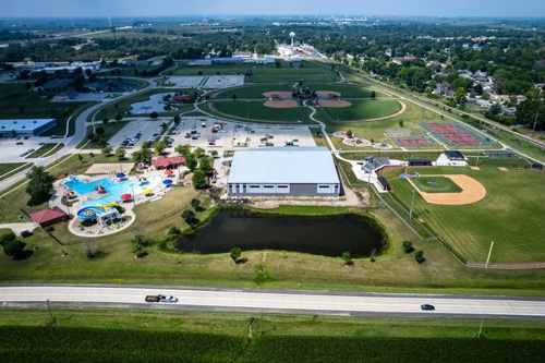 Aerial Photo of City of Nevada parks and recreation